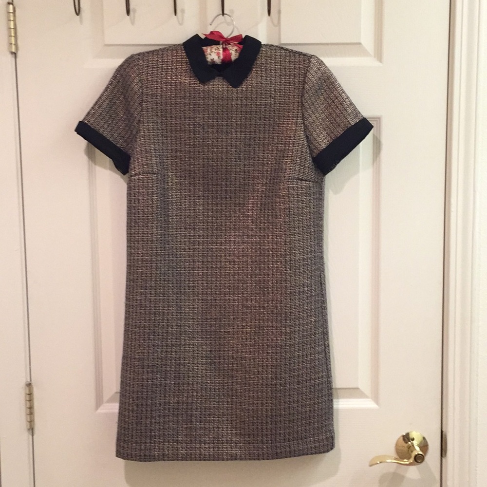 Gold/silver glitter a-line dress